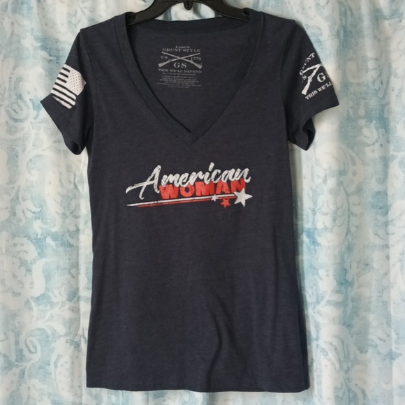 American Woman Grunt tshirt - Picture 1 of 6